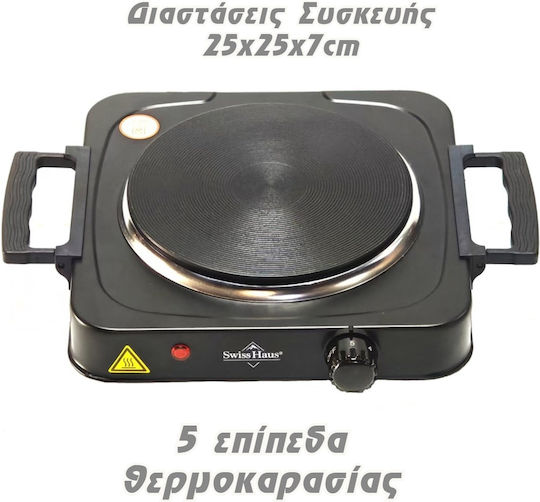 Swiss Haus Επιτραπέζια Εστία Εμαγιέ Μονή Μαύρη