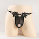 APH Lenjerie sexy bărbătească String Negru