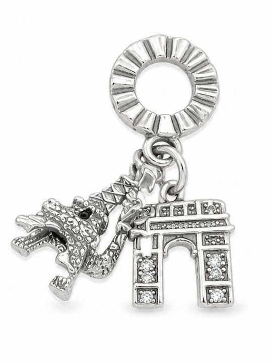 Charmy Charm Herz aus Silber mit Zirkon