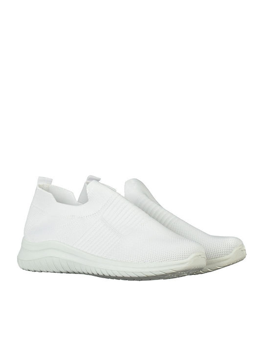 Damen Slip-Ons Stoff Weiße DM-M01-Weiße