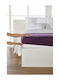 Living Home Double Bed Sheet With Rubber Hugger 160x200+30cm Brombeer