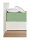 Living Home Σεντόνι Υπέρδιπλο με Λάστιχο 160x200+30εκ. Spring Green