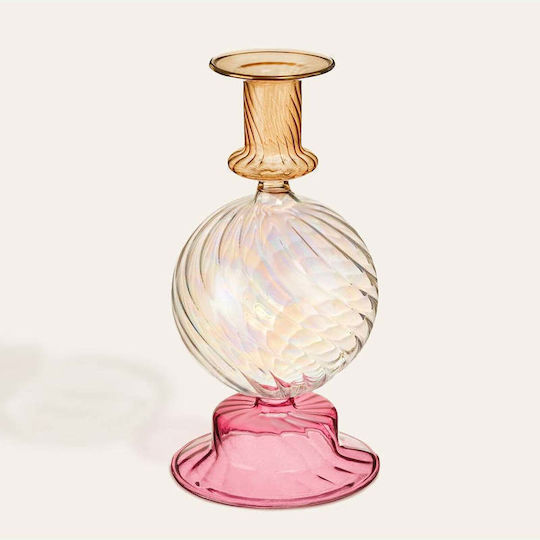 SteweHome SteweHome Dekorative Glasvase Mehrfarbig 10x10xH20cm