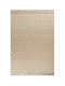 Tzikas Carpets Nomad 55156 Covor Handmade Coridor Din Lână Cu Franjuri Alb 80x150cm