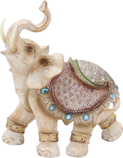 Keskor Elefant Decorativ Din Polirosină 18x9x21cm