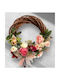 Decorative Crown Brown Pink Peonies