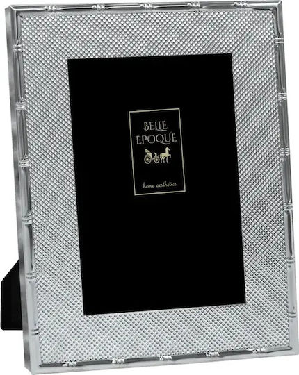 Wall-Mounted Metallic Photo Frame With Silver Frame