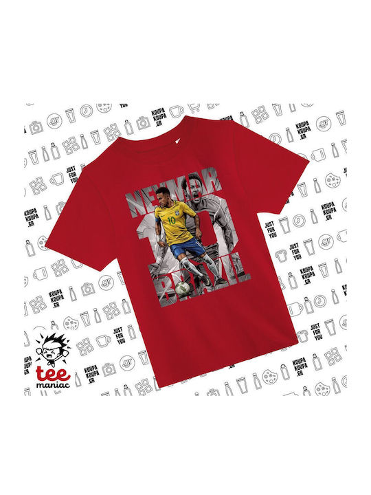 Koupakoupa Kinderoberteile T-Shirt Rot Neymar K...
