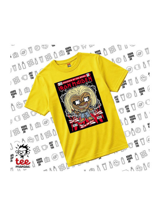 Koupakoupa Kinderoberteile T-Shirt Gelb Iron Ma...