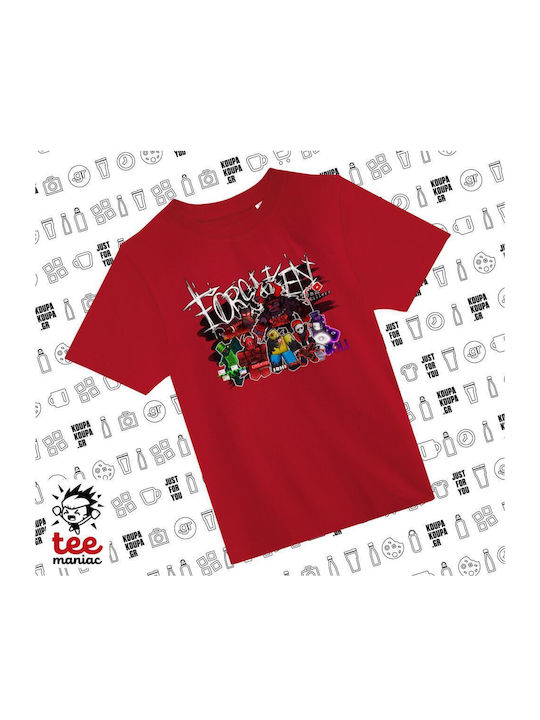 Koupakoupa Kinderoberteile T-Shirt Rot Roblox F...