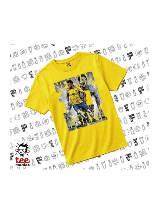 Koupakoupa Kinderoberteile T-Shirt Gelb Neymar