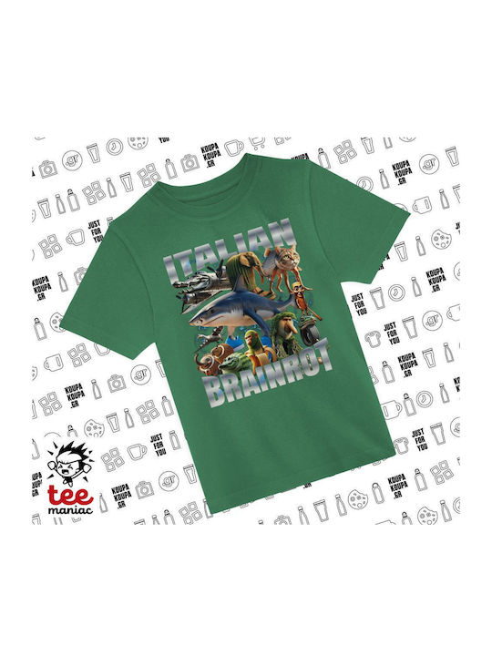 Koupakoupa Kinderoberteile T-Shirt Grünes Itali...