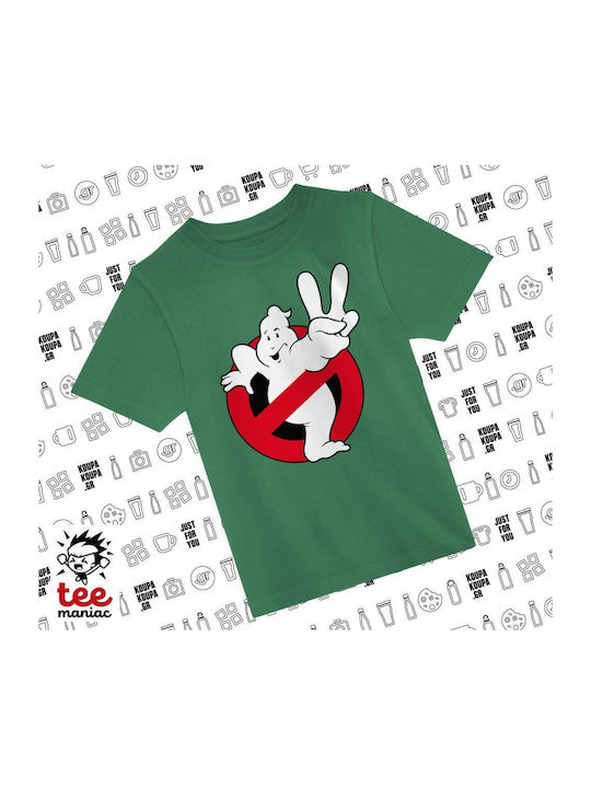 Koupakoupa Kinderoberteile T-Shirt Grün Ghostbu...