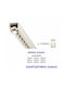 Import Hellas One-Way Metallic Curtain Track in Color 450cm 0031-0269