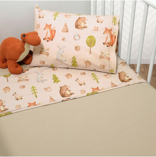Baby Oliver Куверта Детски Пелени За Пелени Pique Бежова 75x95см