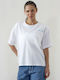 Damen Oversized T-shirt Weiß