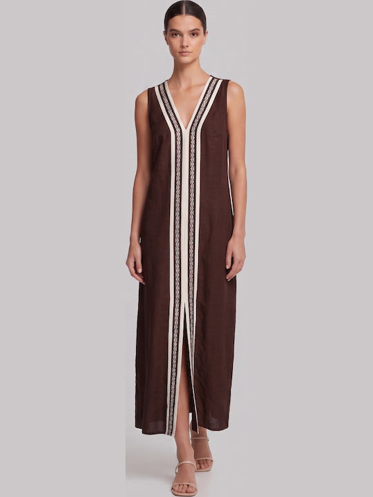 Summer Maxi Brown Dress