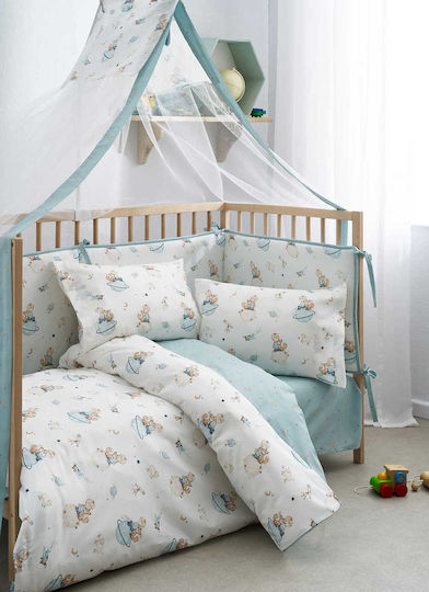 Vesta Home Set Lenjerie De Patut Bebe Alb 70x125cm Vesta Home Set Lenjerie De Patut Bebe Alb 70x125cm