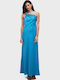 Καλοκαιρινό Maxi Κομπινεζόν Φόρεμα Turquoise