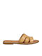 Damen Flache Sandalen Braun