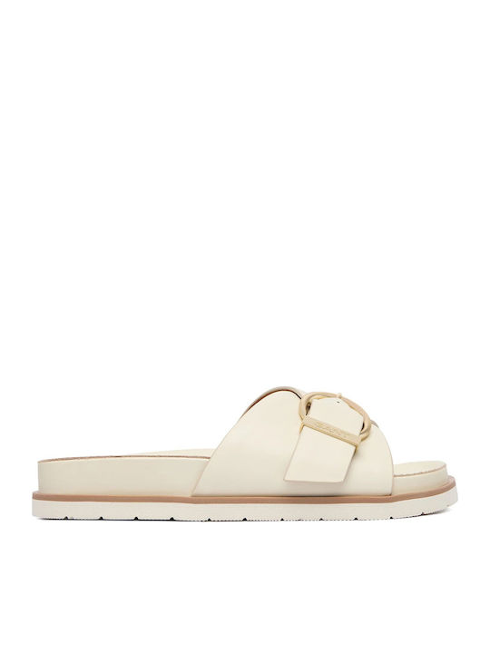 Gant Mardale Leder Beigem Damen Flache Sandalen