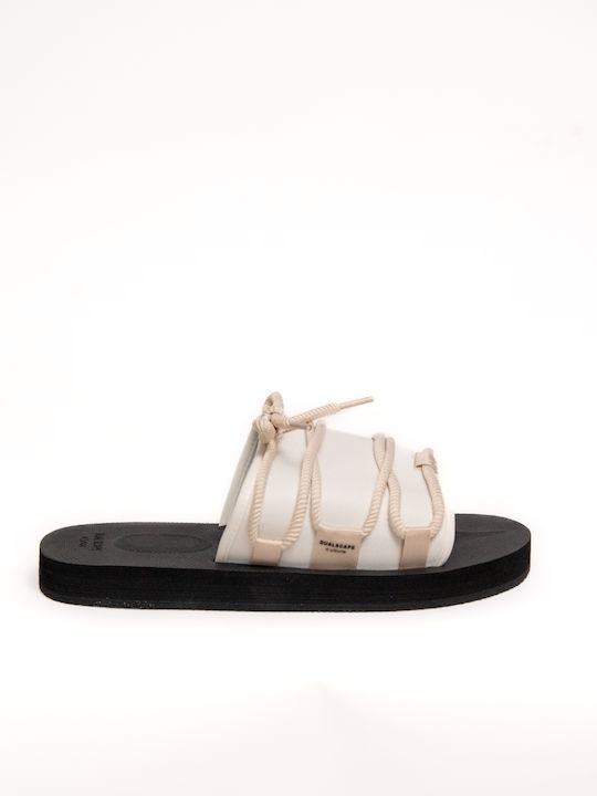 Dualscape Flache Sandalen Für Damen Weiß