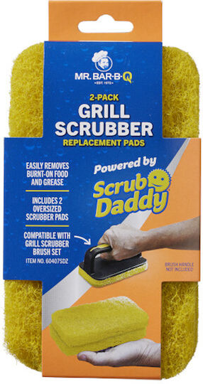 Ανταλλακτικά Σφουγγάρια Scrub Daddy Mr Bar-b-q Scrubber Brush Pads 2τμχ
