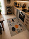 Rectangular Kitchen Mat with Non-Slip Backing Non-Slip 100x150cm