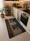 Rectangular Kitchen Mat with Non-Slip Backing Non-Slip 100x150cm