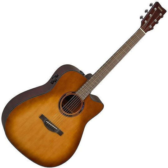 Yamaha Transacoustic Dreadnought Ηλεκτροακουστική Κιθάρα Burst