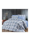 MayHome Set Quilt Single 160x240cm Polycotton Geometric