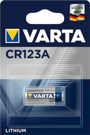 Varta Μπαταρία Λιθίου CR123A 3V Μιας Χρήσης (Long Life) 1τμχ