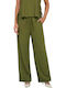 Women's Fabric Trousers Olive
