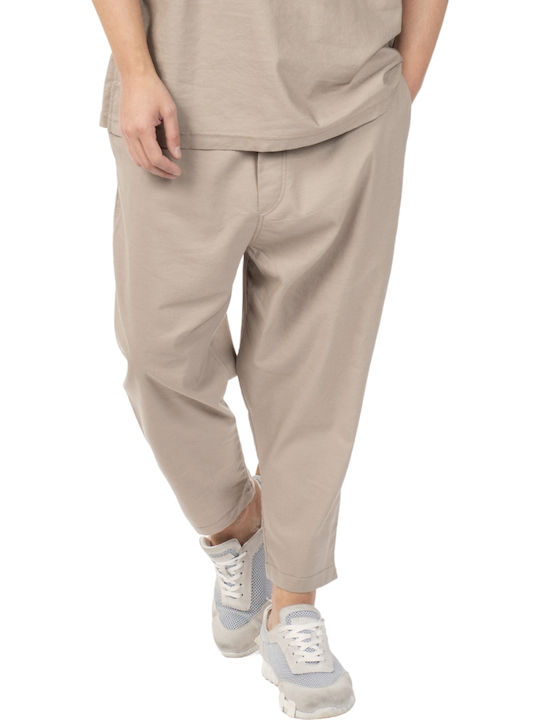 Trousers In Loose Fit Beige