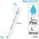 Artix Marker Gestaltung von Baby Blau