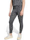 Kids Leggings Athletic Long Grey Animal