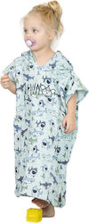 All In Baby Poncho 3-6 Years Old Sharky Blue
