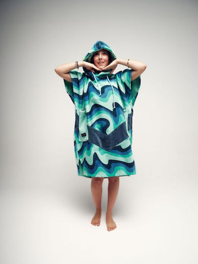 All In Kid Poncho 6-9 Years Old Berlin Blue