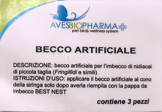 Avesbiopharma Artificial Beak Plastic Feeding Tips 3 Pieces