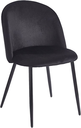 Rio Ess- und Küchenstühle Samt Schwarz 50x52x81cm