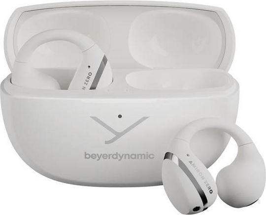 BeyerDynamic Amiron Zero Open Ear Handsfree Bluetooth Căști cu Rezistență la Transpirație și Husă de Încărcare Albe