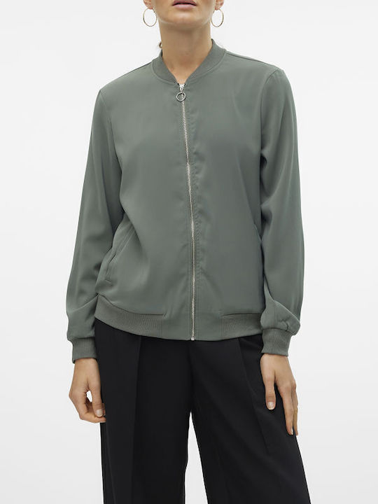 Vero Moda Women's Bomber Jacket Green