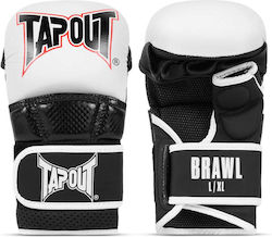 Γάντια Mma Tapout Brawl Mma Sparring Gloves White Black Γάντια Mma Tapout Brawl Mma Sparring Gloves White Black