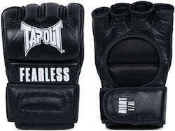 Γάντια Mma Tapout Fearless Leather Mma Gloves Black White