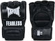 MMA Gloves Tapout Fearless Leather MMA Gloves Black White