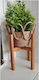 SteweHome Brown Plant Stands 23x23cm 2 Pieces