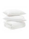vidaXL Set Quilt Super King 240x260cm White 2 Pieces 150 GSM