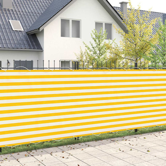 vidaXL Yellow Shade Sail with PU Coating 2x5m 160g/m²