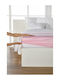 Living Home Semi Double Bed Sheet With Rubber Hugger 130x200cm Hellrosa