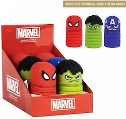 Σταντ Κασετίνες Σιλικόνης Κύλινδροι 6τμχ Marvel Avengers